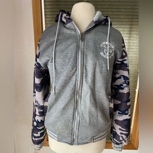 Sons Of Anarchy California gray hooded camo sweatshirt unisex